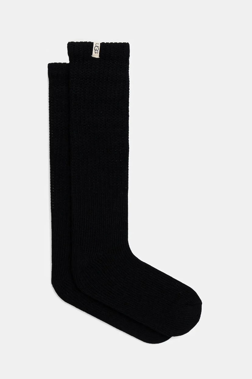 Чорапи UGG TYLA Ribbed Socks Черно | 1173790