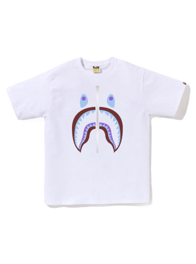 Тениска BAPE Colors Shark Tee Бяло | 1J30-110-018