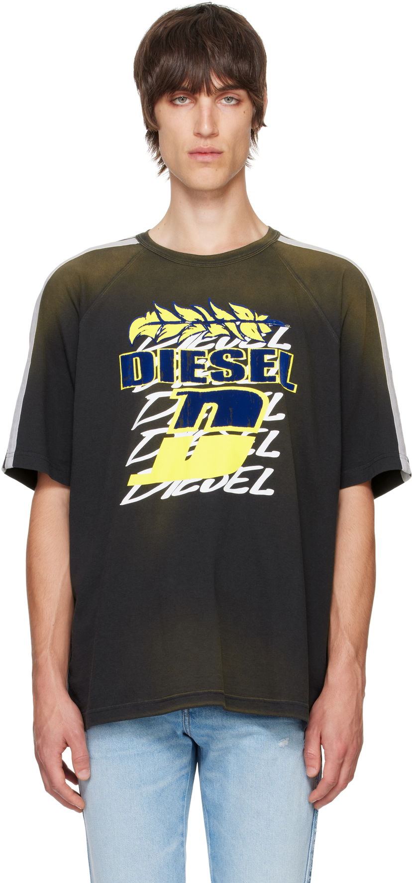 Тениска Diesel T-shirt With Print Черно | A13996-0NMAU-9XX