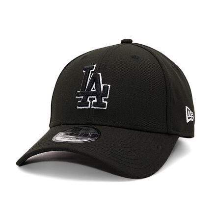 9FORTY MLB Pop Outline Los Angeles Dodgers - Black / White One Size