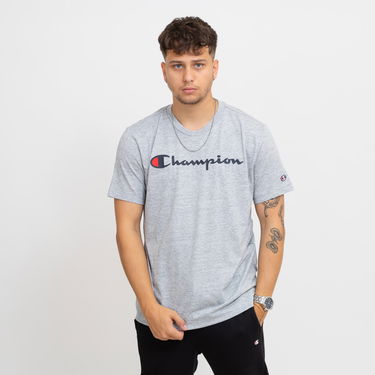 Тениска Champion Script Logo Crewneck T-Shirt Сиво | 219206-EM021, 0