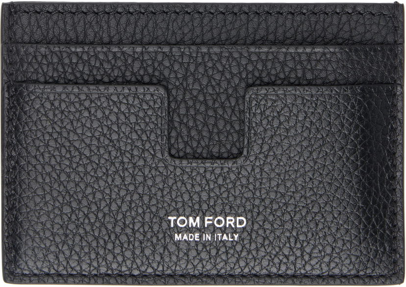 Портфейл Tom Ford Leather Money Clip Card Holder Черно | Y0341-LCL158S