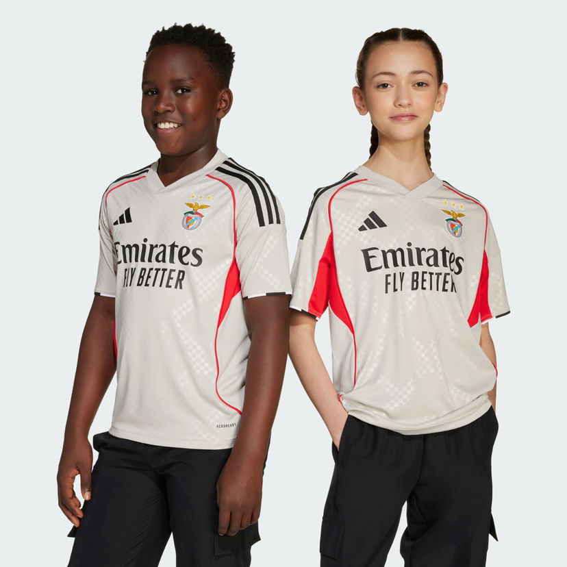 Фланелка adidas Performance Benfica Youth Away Patterned Jersey 25/26 Бежово | JN9947