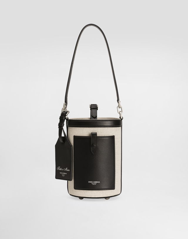 Dolce & Gabbana Fabric Bucket Crossbody Bag