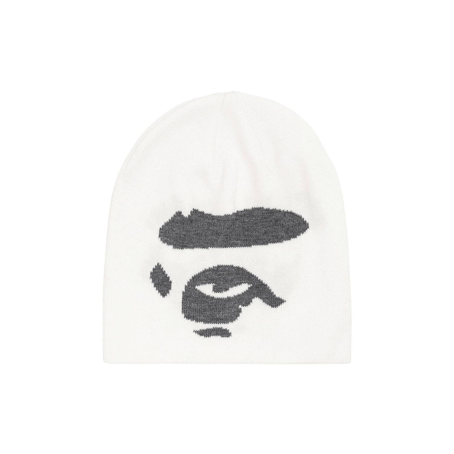 Шапка BAPE Ape Face Knit Beanie Бяло | 1G80 180 015 WHITE, 0