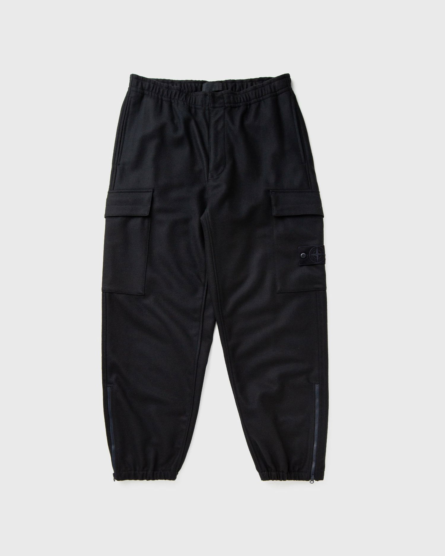 Карго панталони Stone Island Elasticated Waist Cargo Trousers with Zipped Cuffs Черно | K2S153100021S0F24.V0020, 0
