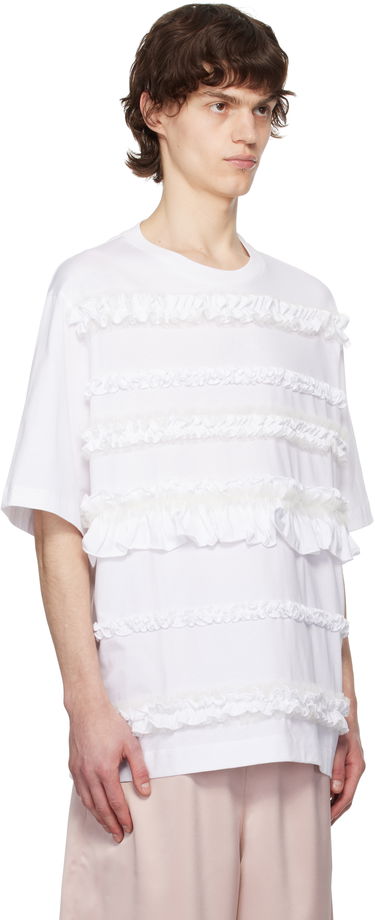 Тениска Simone Rocha Simone Rocha Ruffle Frill T-Shirt Черно | 5325 0553, 4