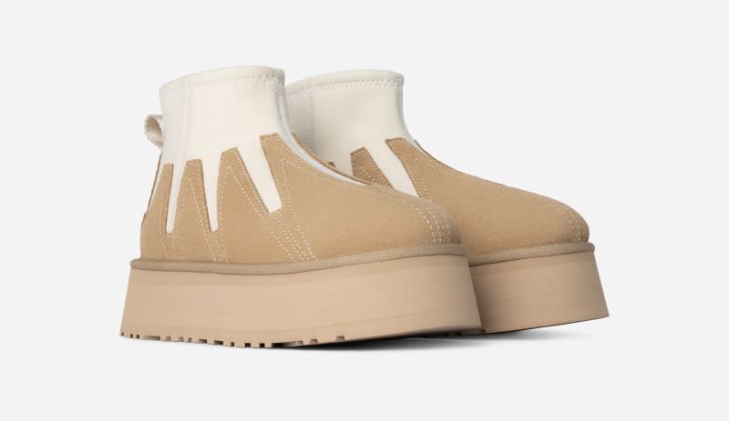 Кецове и обувки UGG UGG D Classic Mini Dipper Sunwave Boots Бежово | 1167591-MDSD, 1