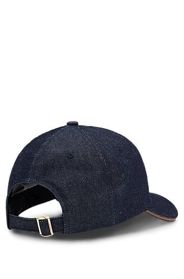 Шапка с козирка BOSS Denim Baseball Cap with Monogram Тъмно синьо | 50544421, 1