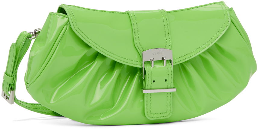 Дамска чанта BY FAR BY FAR Glami Ruched Clutch Зелено | 23CRGLAUFRGPMED, 1