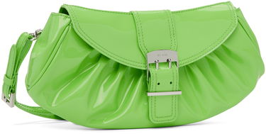 Дамска чанта BY FAR BY FAR Glami Ruched Clutch Зелено | 23CRGLAUFRGPMED, 1