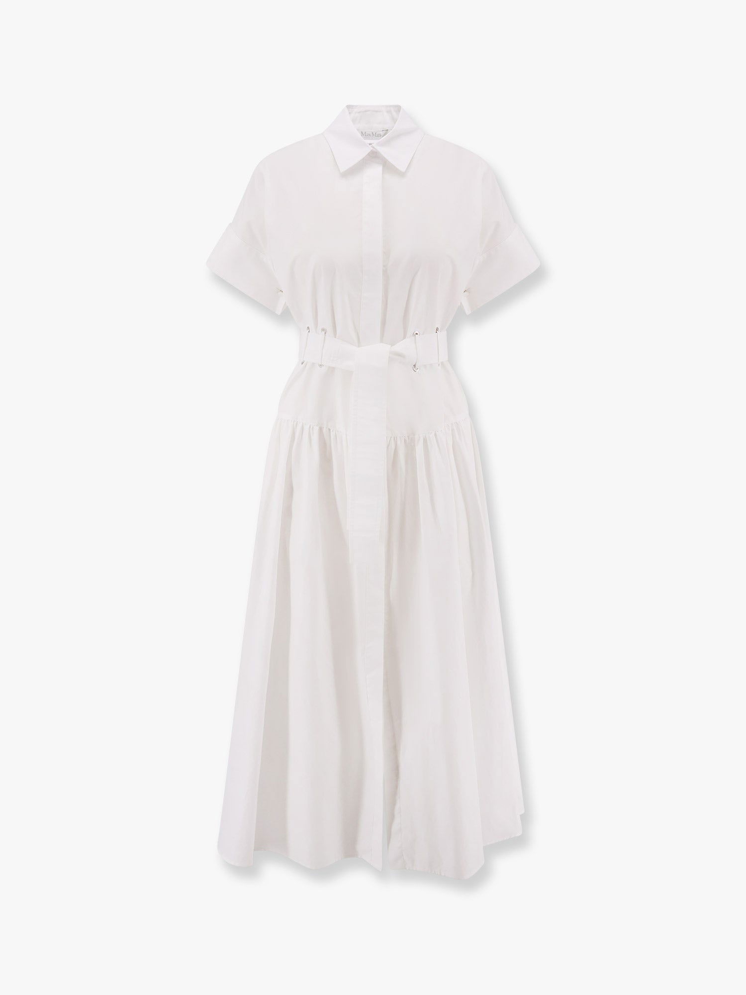 Pокля Max Mara Max Mara Agoraio Cotton Poplin Midi Shirtdress Бяло | 2511221062600001, 0