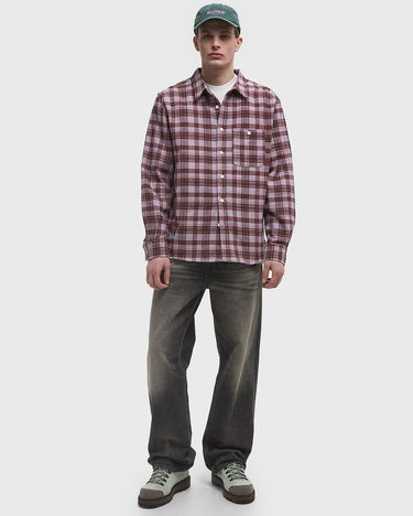 Риза Butter Goods Plaid Flannel Shirt with Patch Лилаво | P23409, 2