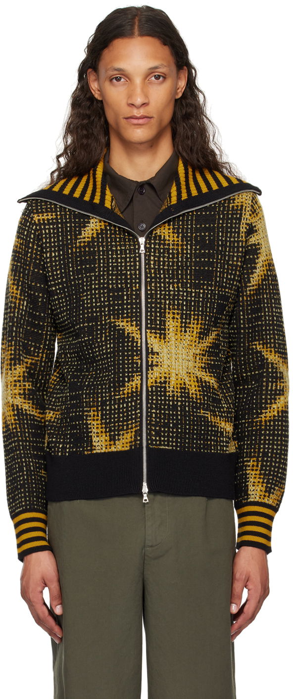 Пуловер Dries Van Noten Zip Sweater Черно | 242-021219-9703, 0