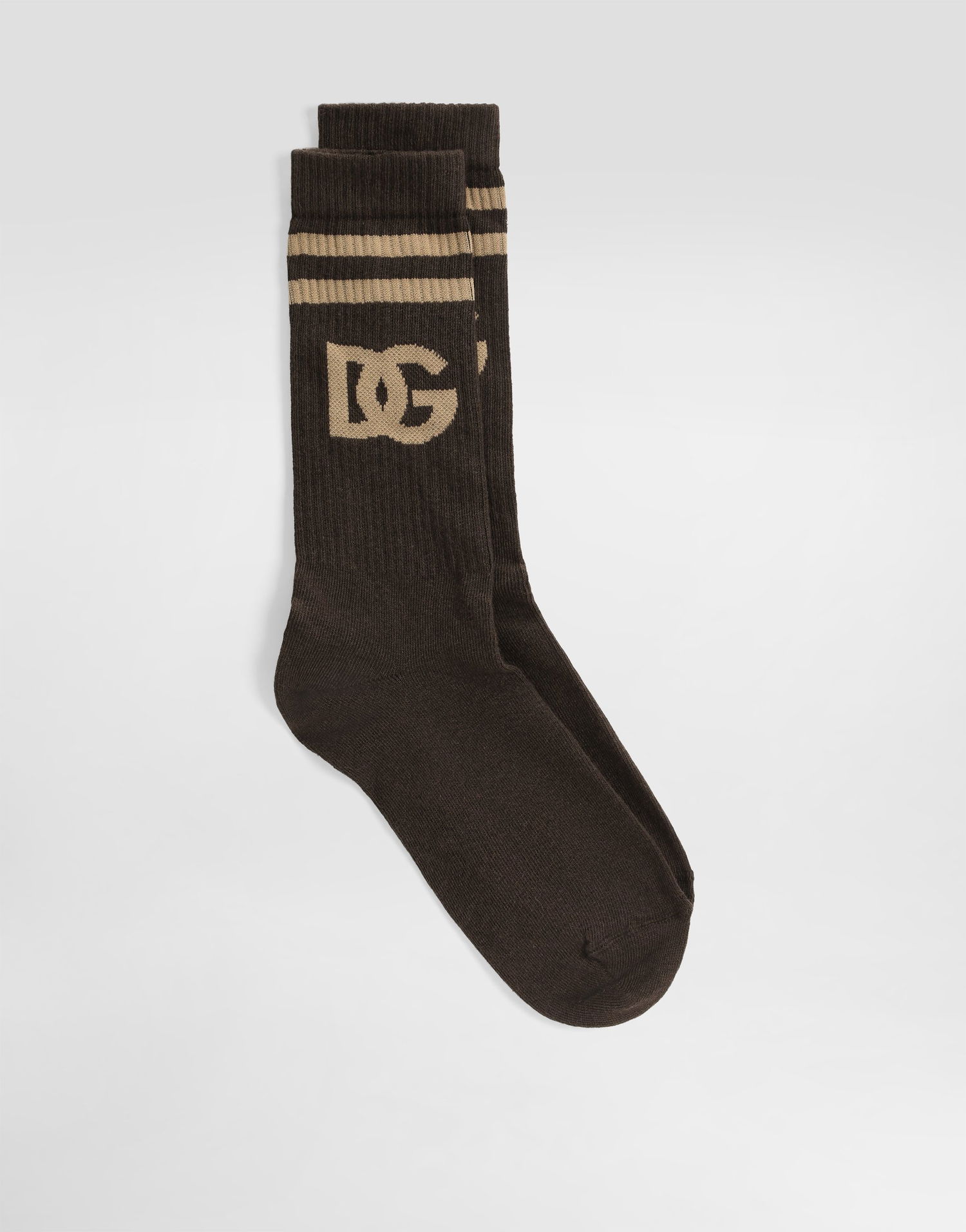 Чорапи Dolce & Gabbana Dolce & Gabbana DG Logo Socks Кафяво | GXS80TJFMLAM9494, 0