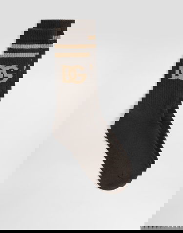 Чорапи Dolce & Gabbana Dolce & Gabbana DG Logo Socks Кафяво | GXS80TJFMLAM9494, 0