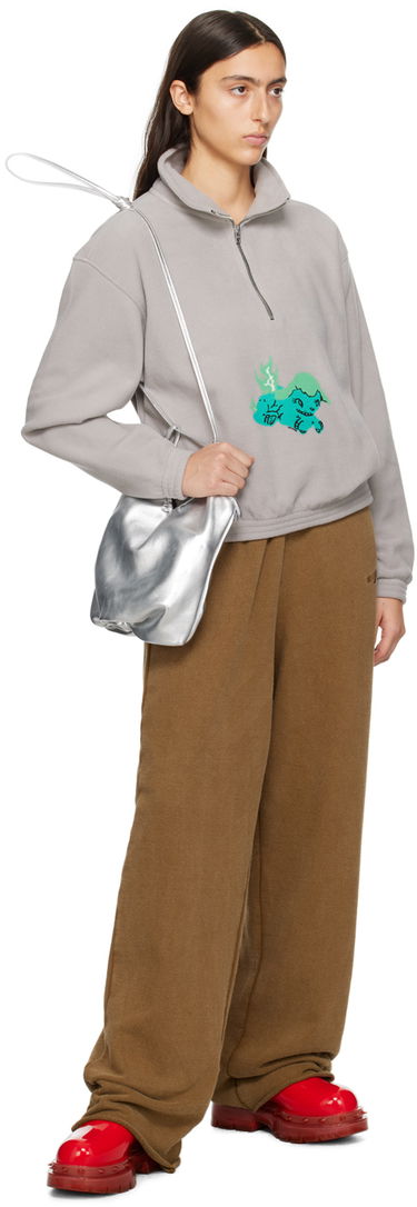 Суитчър We11done We11done Pony Fleece Pullover Сиво | WD-TS3-23-893-U-GY, 3