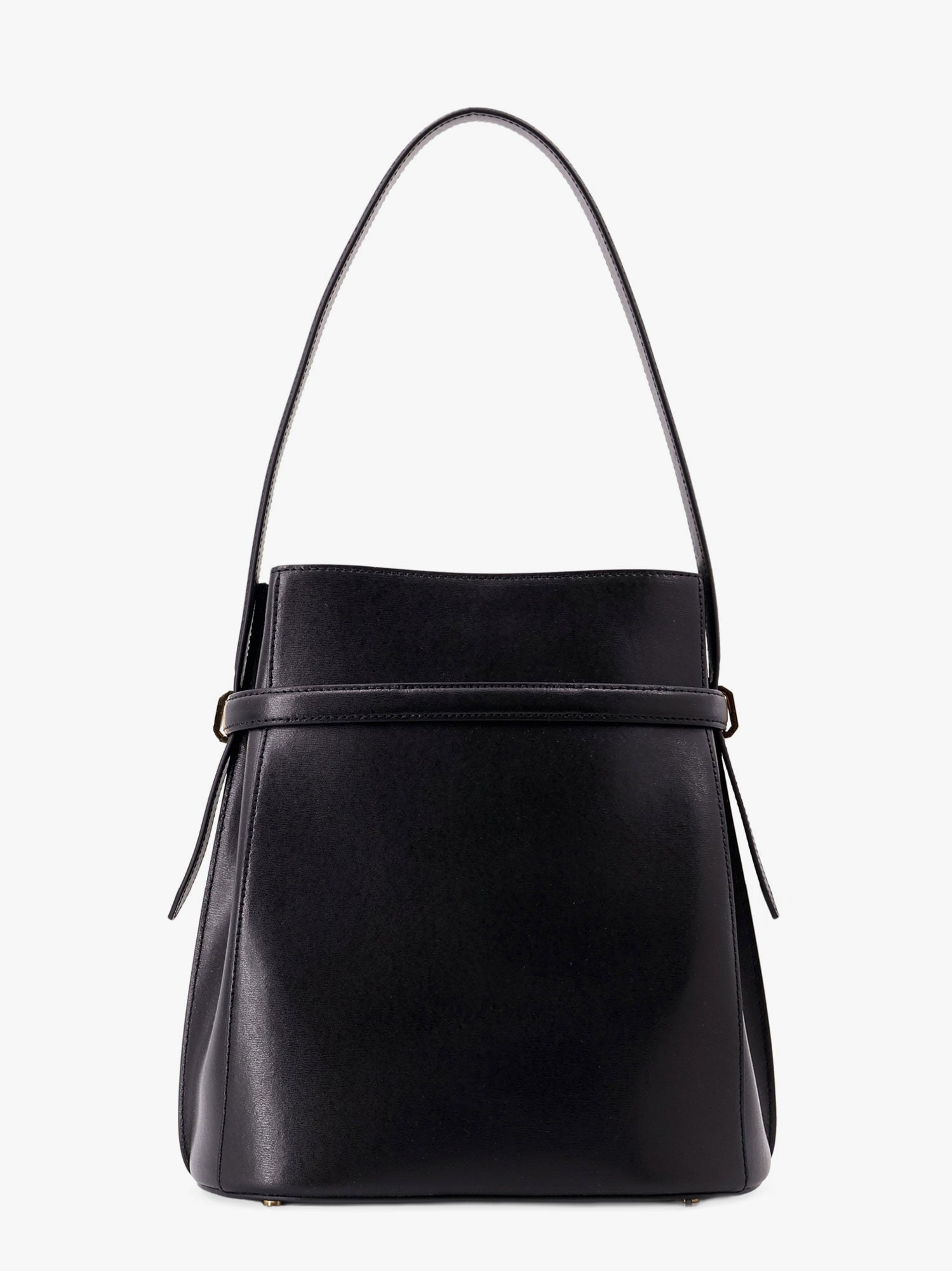 Дамска чанта TOTEME Belted Toteme Leather Shoulder Bag Черно | 244WAL0048LE0025001, 1