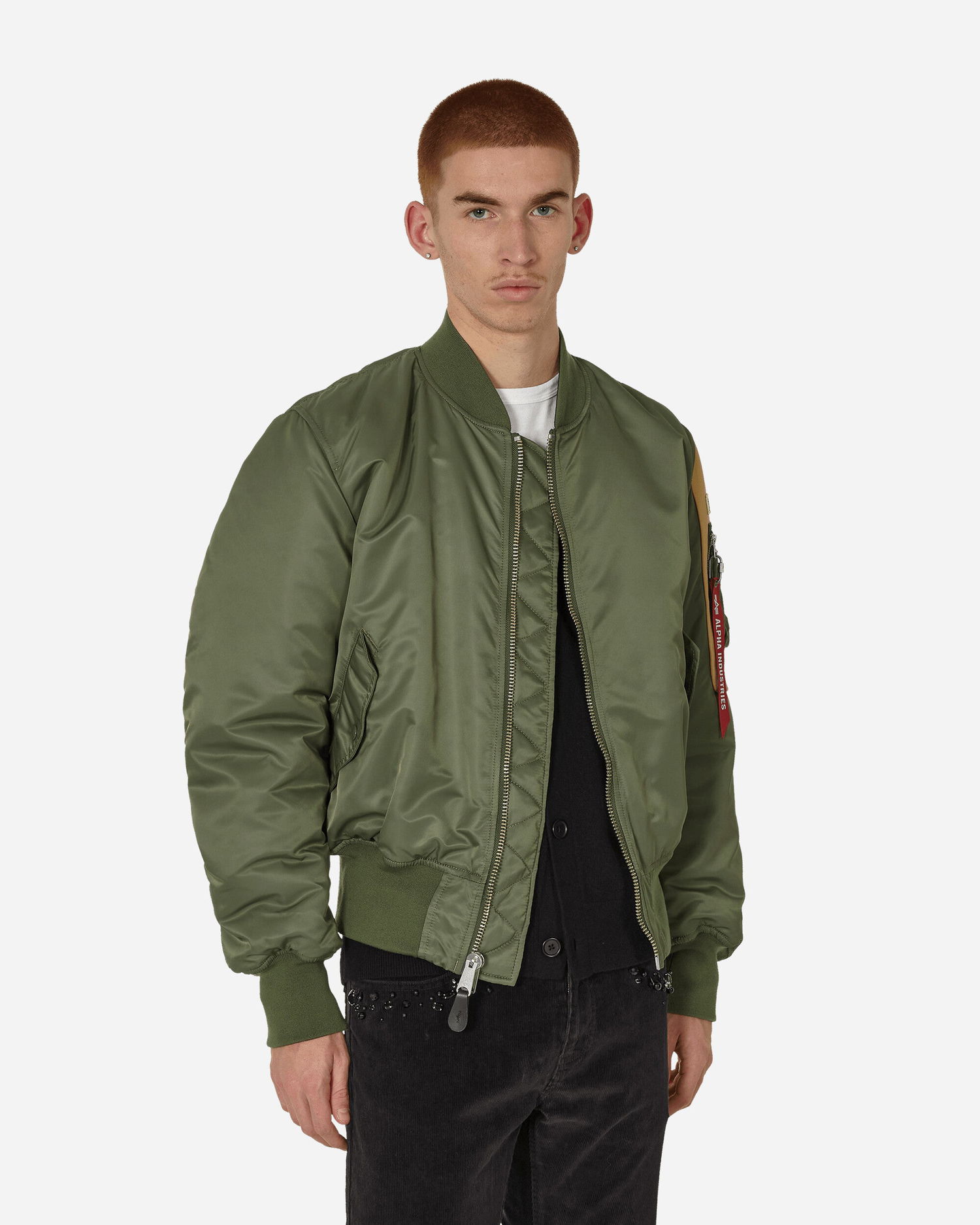 Яке бомбър UNDERCOVER Nylon Bomber Jacket Зелено | US2C4292 1, 1