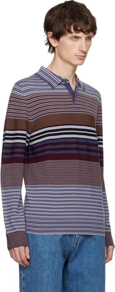 Поло тениска Paul Smith Paul Smith Merino Wool Stripe Long-Sleeve Polo Многоцветен | M2R-473Z-T22439-59, 1