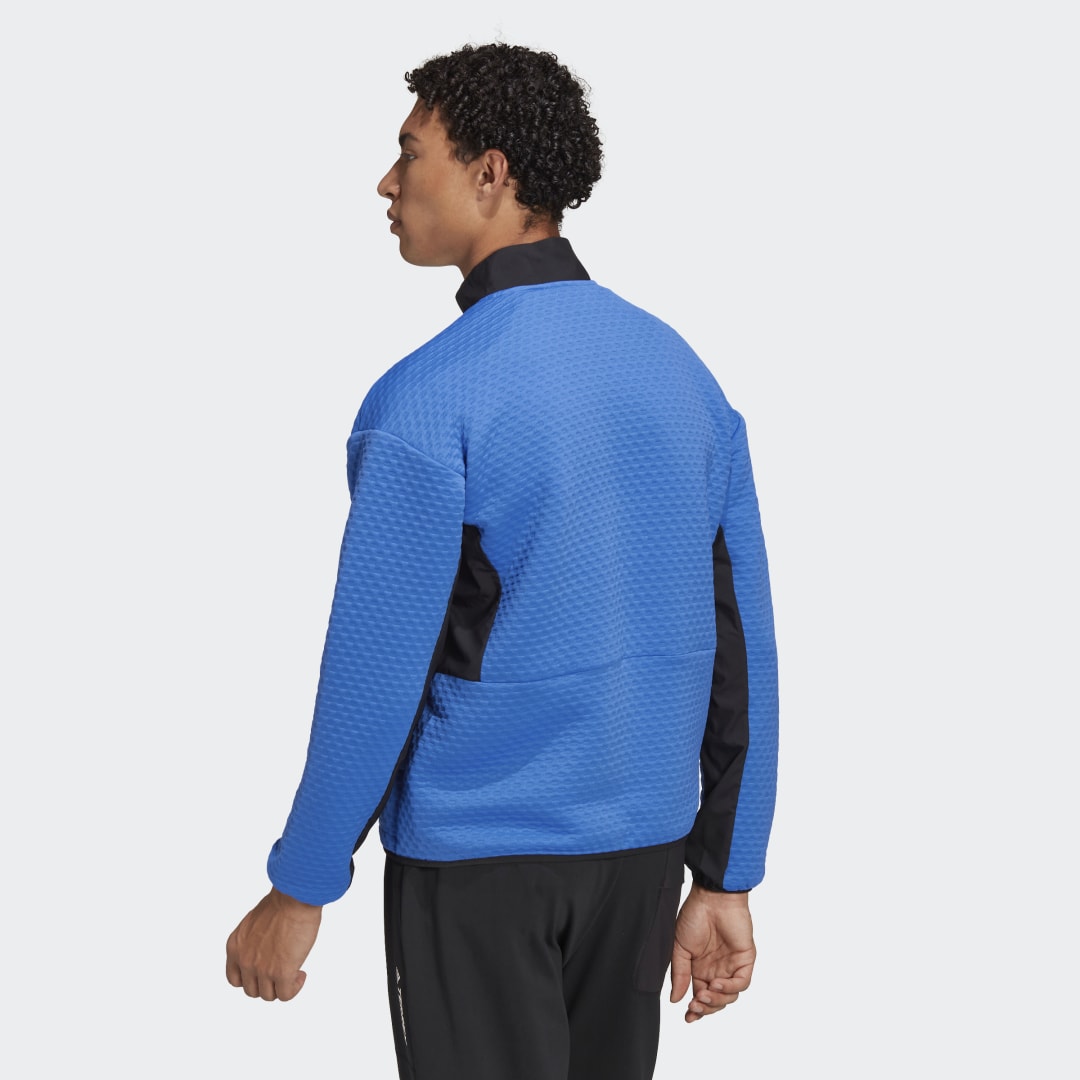 Яке adidas Performance Terrex Hike Half-Zip Fleece Jacket Синьо | H48995, 1
