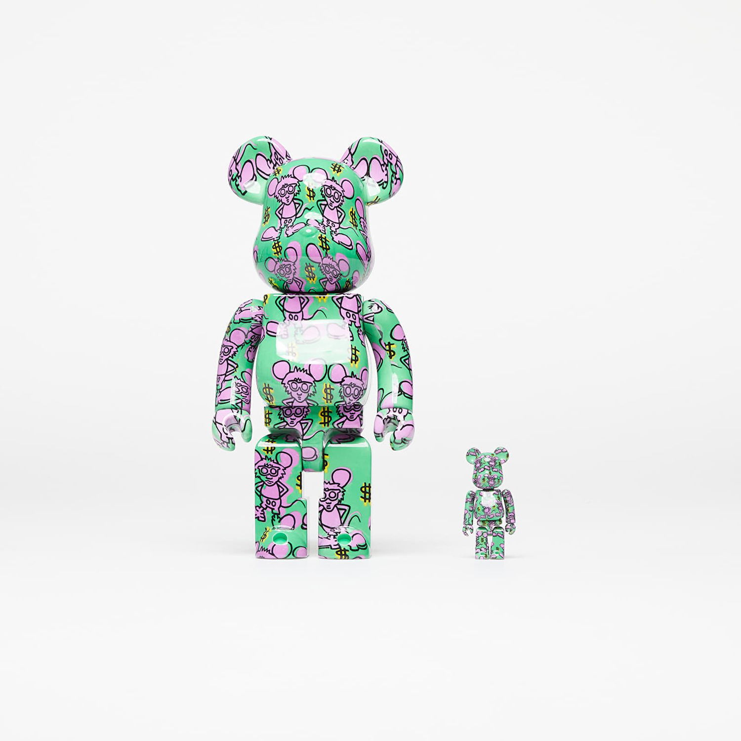 Колекционерско Medicom Toy BE@RBRICK Keith Haring 11 100% & 400% Set Зелено | 4530956612195, 0