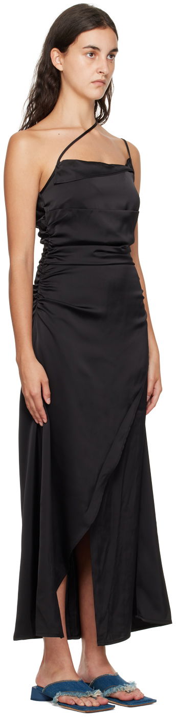Pокля Han Kjøbenhavn Han Kjobenhavn Asymmetric Midi Dress Черно | W-132773, 1