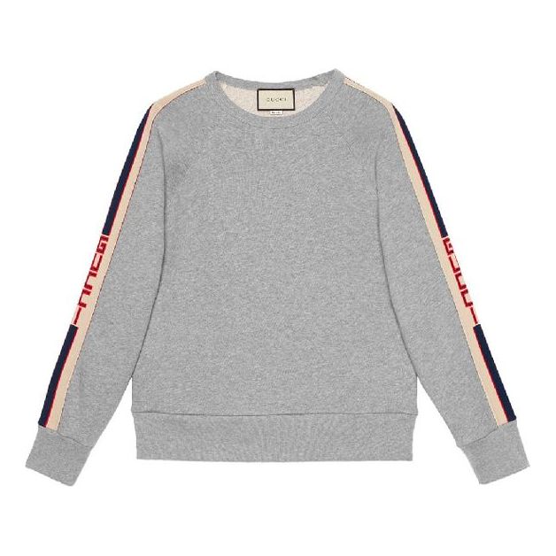 Пуловер Gucci Side Sleeve Logo Sweatshirt Сиво | 522846-X9I97-1295, 0