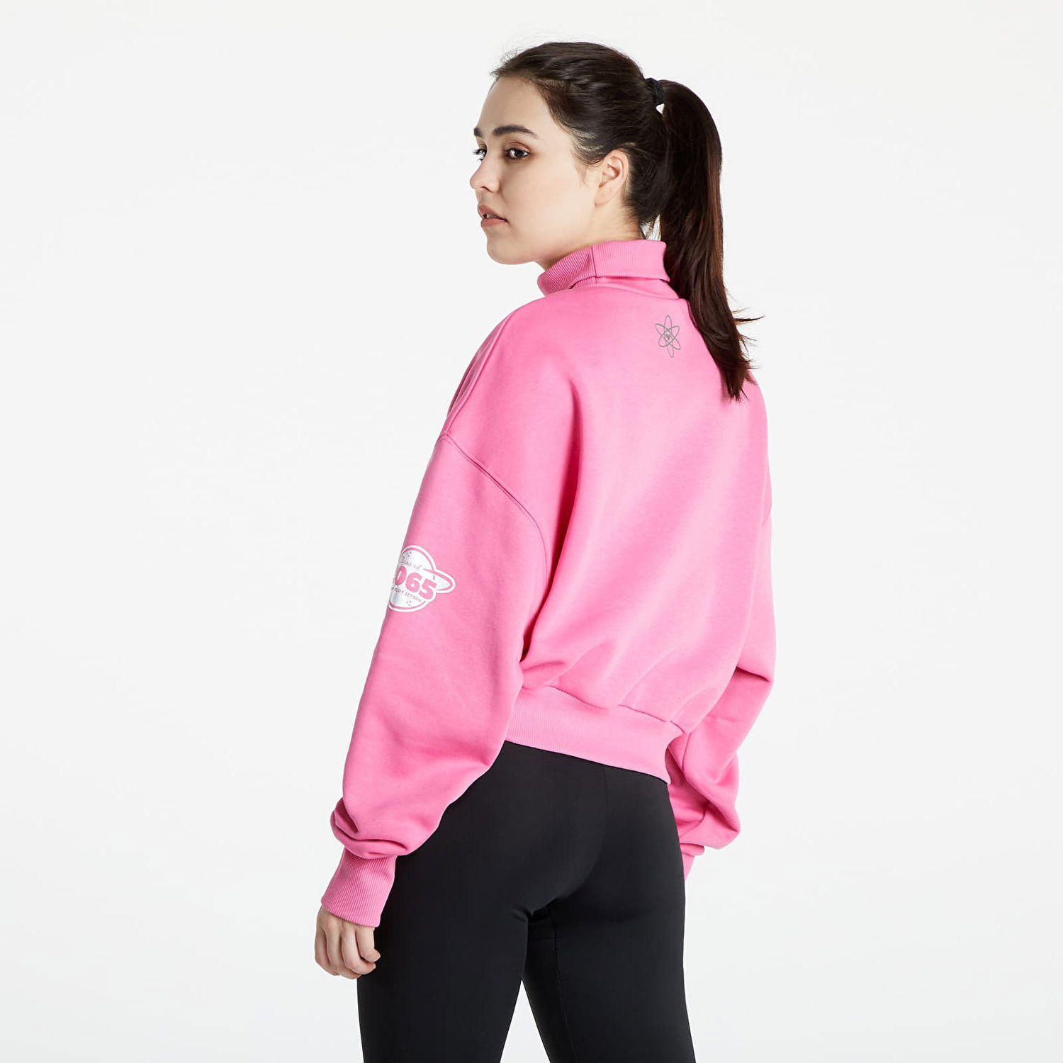 Суитчър Reebok The Jetsons x The Flintstones Orbit High Cozy Crewneck Розово | HD5223, 1