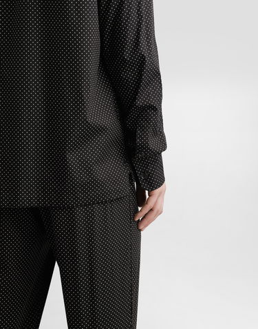 Риза Dolce & Gabbana Dolce & Gabbana Microprinted Vanity Button-Up Shirt Черно | G5IF1TFMRBNS8030, 2