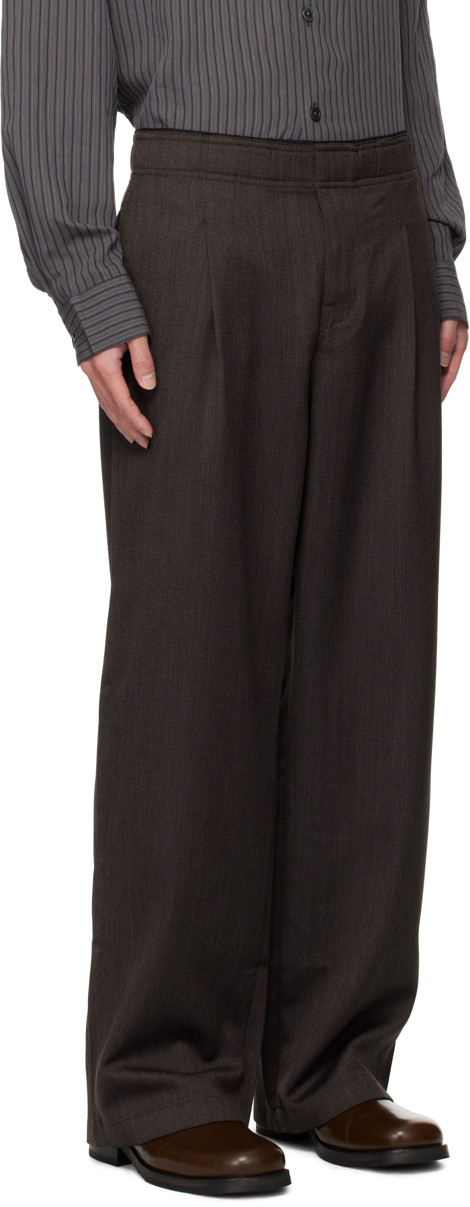 Панталони OUR LEGACY OUR LEGACY Leisure Trousers Кафяво | M4254LH, 1