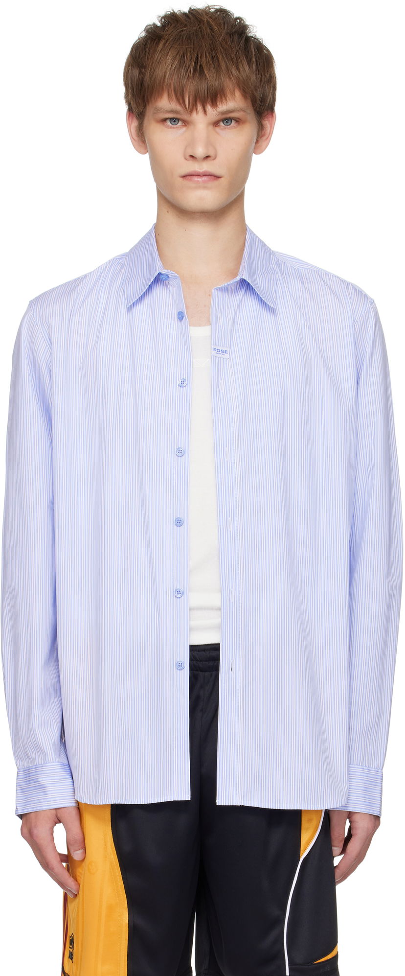 Риза Martine Rose Martine Rose Classic Striped Shirt Синьо | 401WS18531