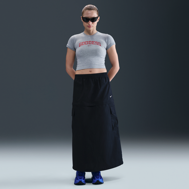 Съкратен топ Nike Sportswear Goddess T-Shirt Сиво | IM0331-063, 2