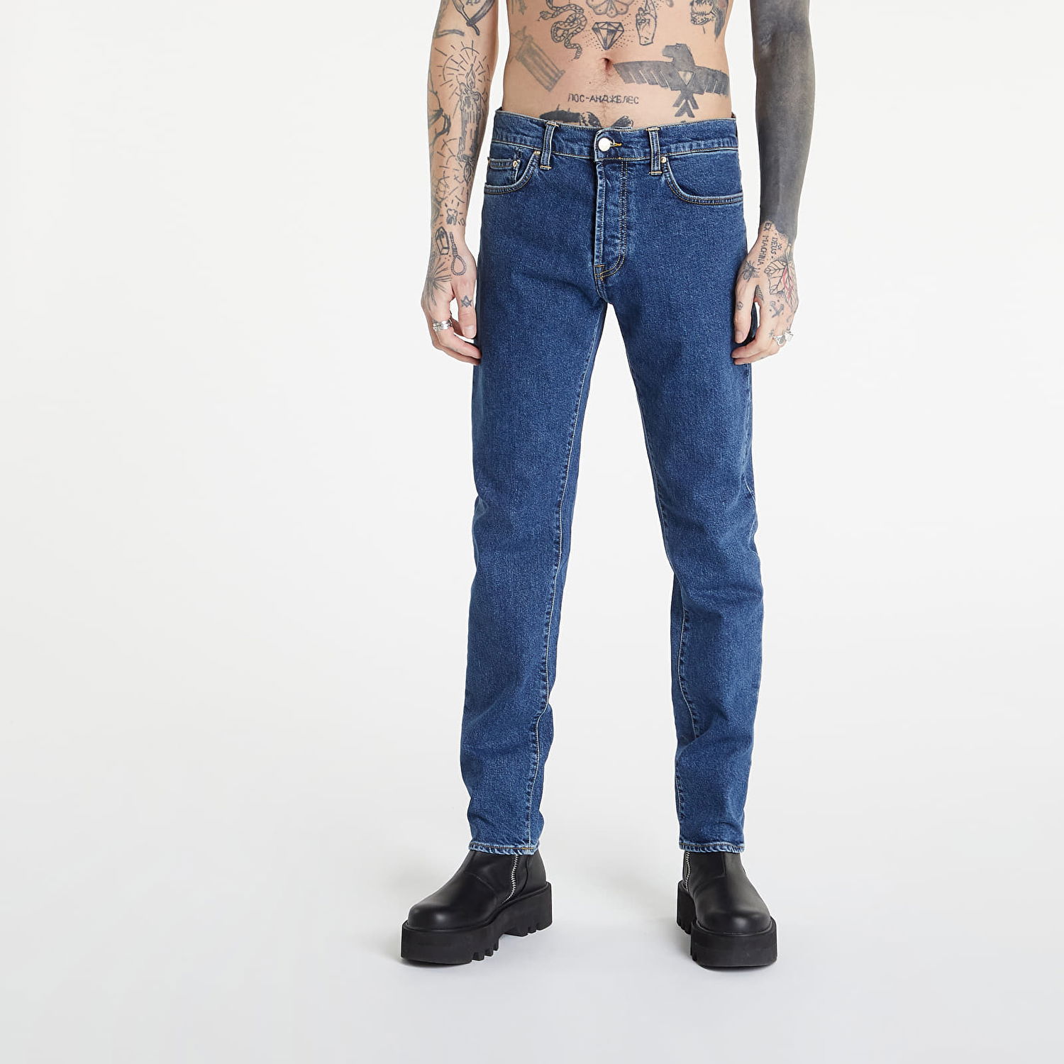 Дънки Carhartt WIP Klondike Pant Тъмно синьо | I024898.0106, 0