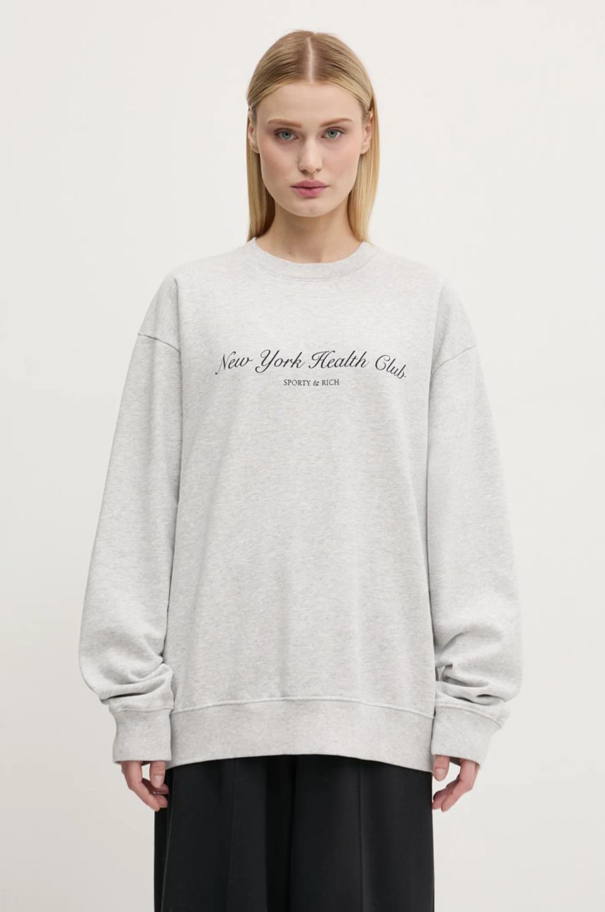 Пуловер Sporty & Rich Sporty & Rich NY Health Club Sweatshirt Сиво | ST071506043GY03, 1