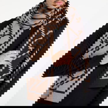 Шал CALVIN KLEIN Calvin Klein Emblem Aop Fine Scarf Кафяво | LV04D8051G UB1, 1