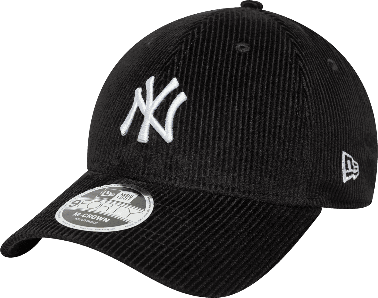 Шапка с козирка New Era MLB New York Yankees 9Forty Corduroy Adjustable Cap Черно | 60691062-1, 0
