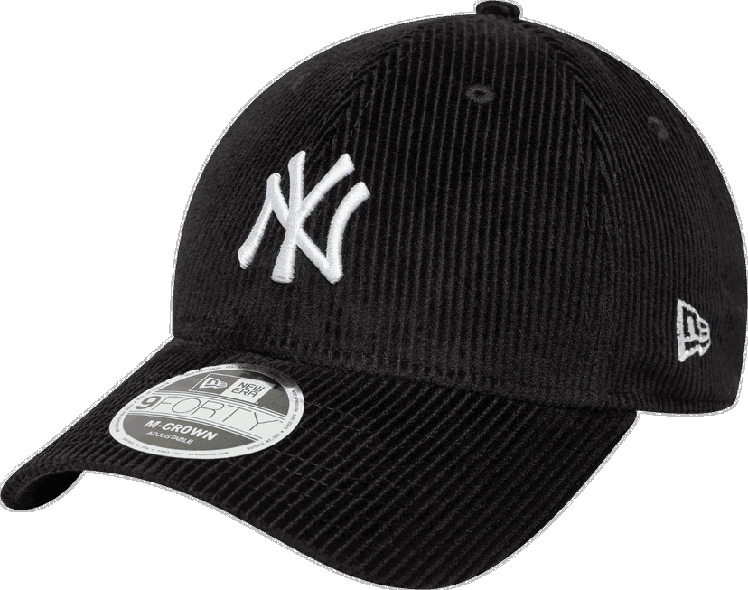 Шапка с козирка New Era MLB New York Yankees 9Forty Corduroy Adjustable Cap Черно | 60691062-1