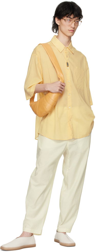 Панталони LEMAIRE Lemaire Belted Trousers Жълто | PA1085 LF1234, 3
