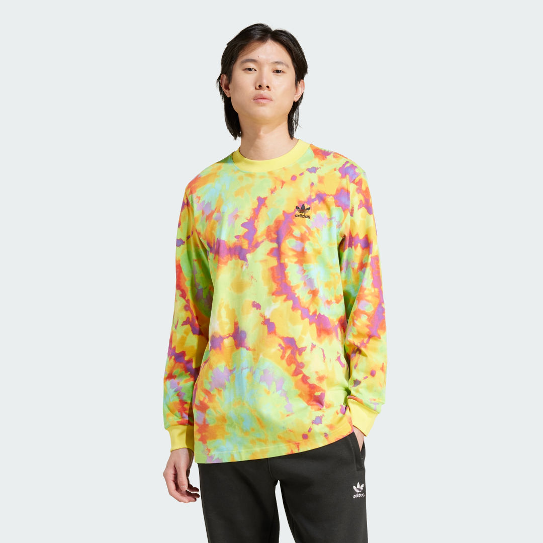 Тениска adidas Performance Tie-Dye Long Sleeve Tee Многоцветен | IZ0093, 0