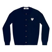 COMME des GARCONS PLAY Cardigan with White Heart