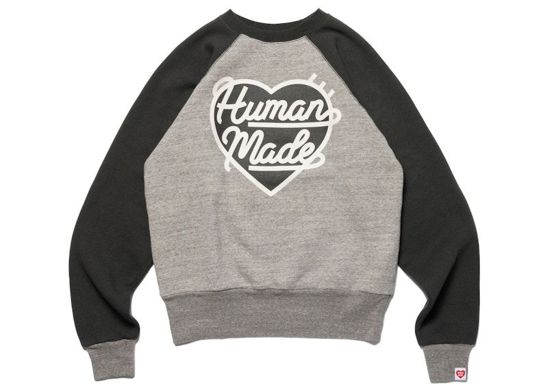 Суитчър Human Made Heart Raglan Sweatshirt Сиво | HM24CS040