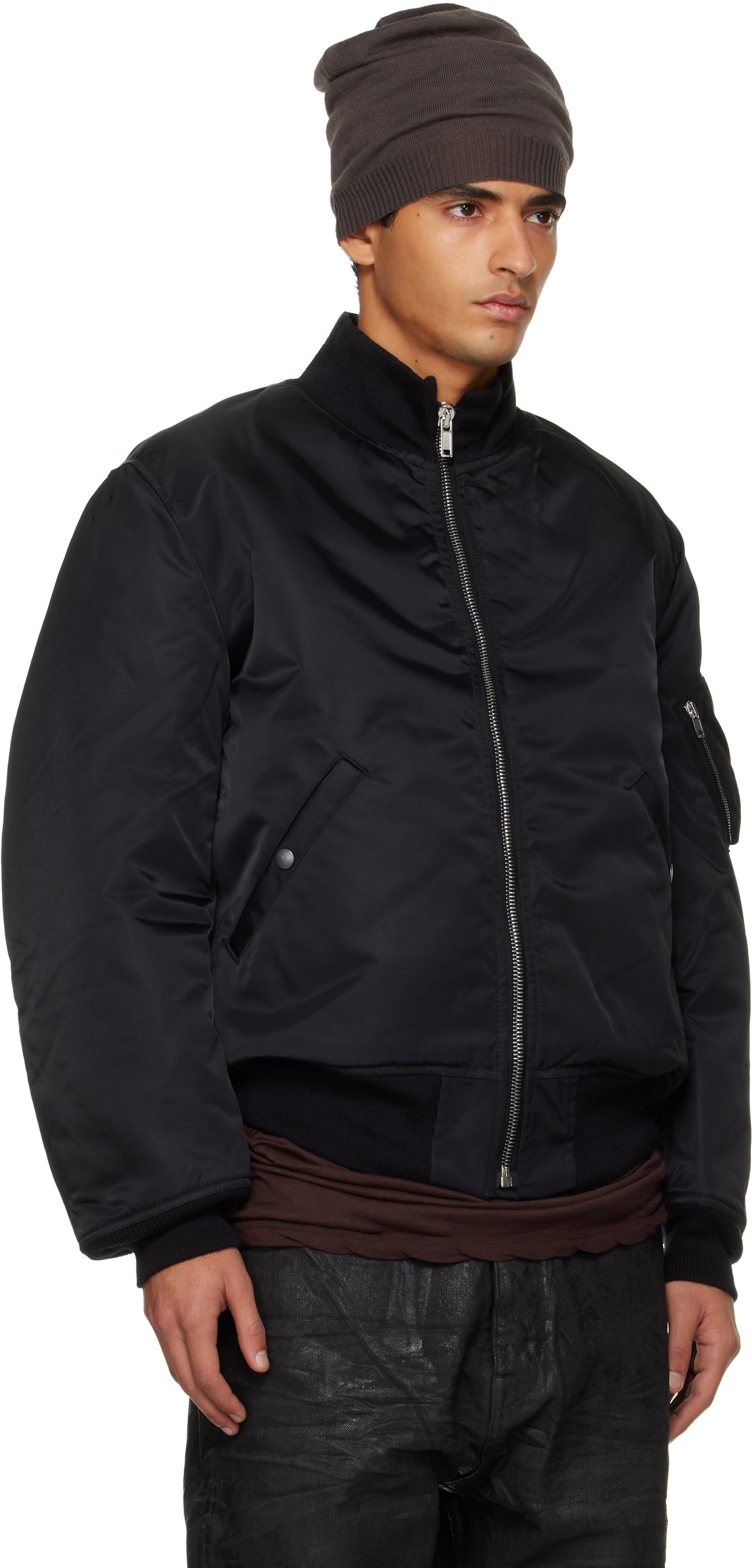 Яке бомбър Rick Owens Rick Owens DRKSHDW Concordians Tankers Flight Bomber Jacket Черно | DL02E2794 NYJP, 1