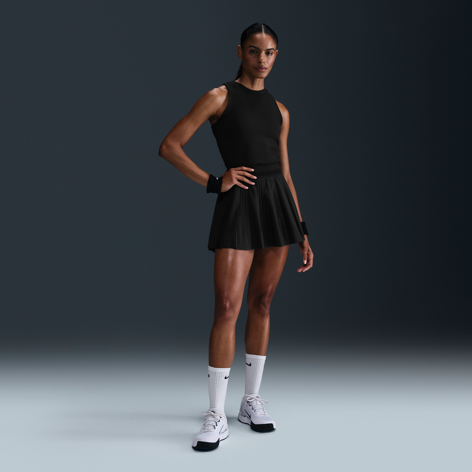 Пола Nike NikeCourt Advantage Dri-FIT Pleated Tennis Skirt Черно | FZ6512-010, 1