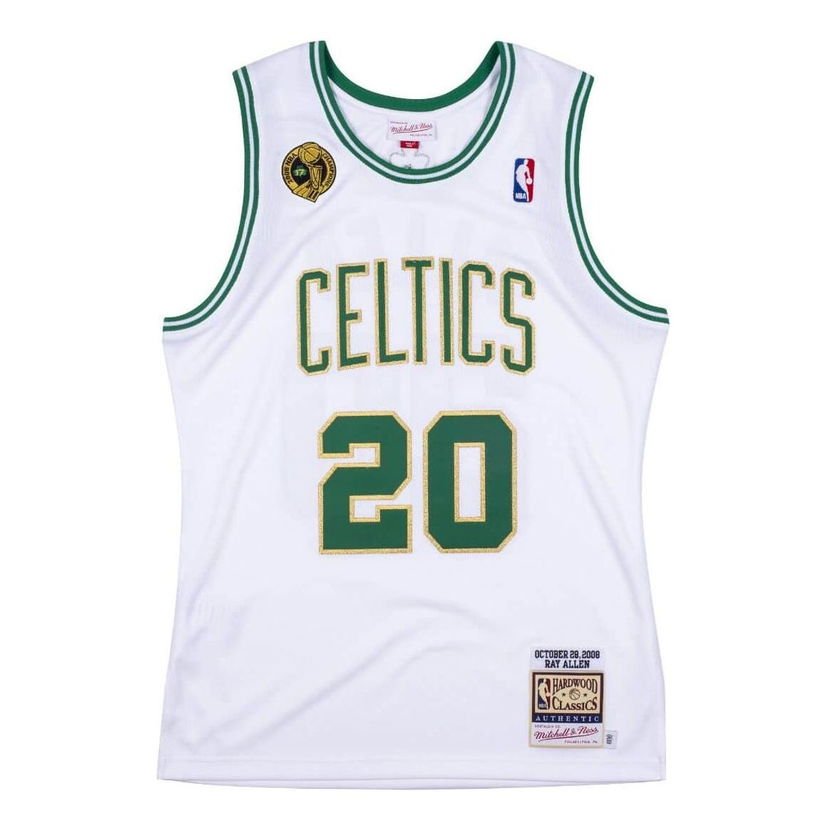 Фланелка Mitchell & Ness NBA Boston Celtics Ray Allen Authentic Jersey Бяло | AJY4LG19025-BCEWHIT08RAL
