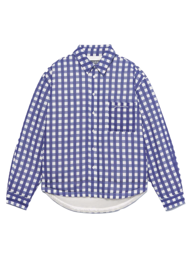 Риза Jacquemus La Chemise Boulanger Puffed Overshirt Тъмно синьо | 216SH104-1005 3AP