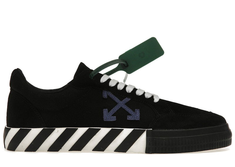 Кецове и обувки Off-White Vulc Low Canvas White Black Dark Blue (SS22) Черно | OMIA085S22LEA0011046, 0