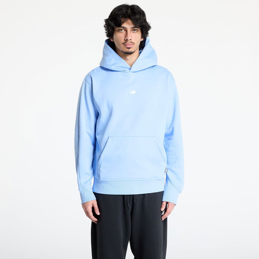 Суитчър New Balance Uniform Hoodie Синьо | MT44583ELE