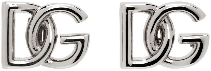 Обеци Dolce & Gabbana Silver 'DG' Earrings Металик | WEP5L2W1111, 0