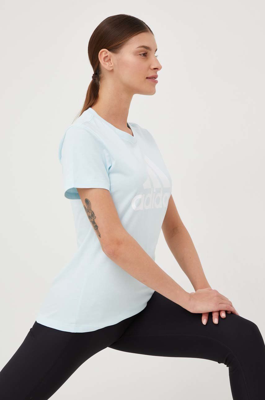 Тениска adidas Originals Essentials Logo T-Shirt Тюркоазено | HL2027, 0